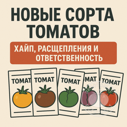 Новые сорта томатов - хайп, расщепления и ответственность.